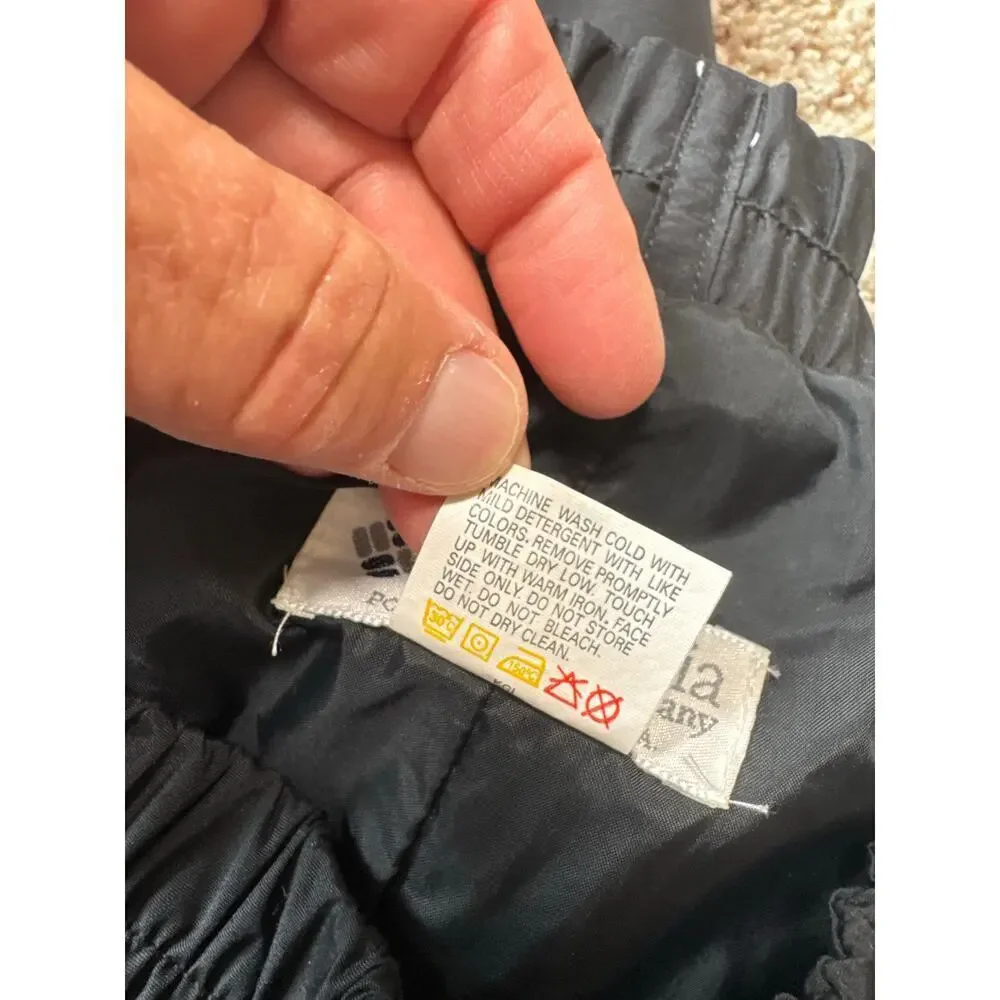 Columbia Men's snow pants Size Large, RETRO/Vintage styling, Black, Shell